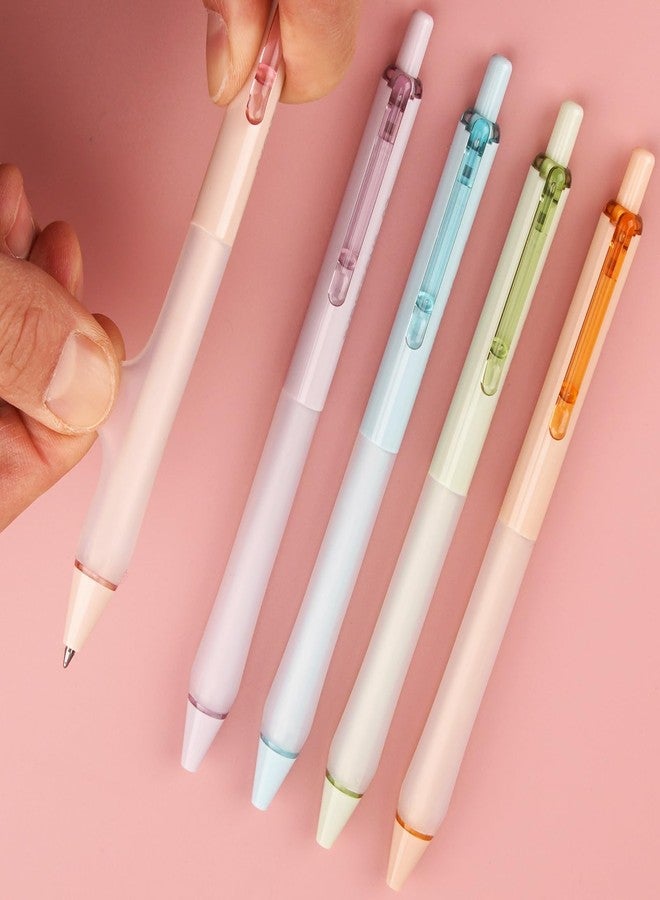 WRITECH أقلام حبر جاف قابلة للسحب من WRITECH: حبر أسود، سن متوسط رفيع 0.7 مم، مجموعة أقلام، طرف فائق النعومة، لا يسيل ولا يتلطخ، قابلة لإعادة التعبئة، أقلام قابلة للضغط، عبوة كبيرة للكتابة والتدوين، متعددة الألوان، 8 أقلام - Image 4